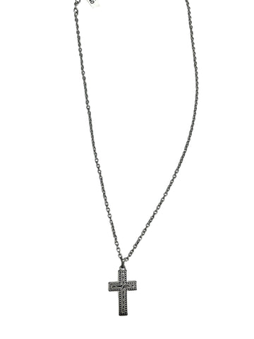 Stainless Steel Cable Chain with  Cross 22" SS-CL-EP1146
